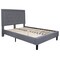 Flash Furniture Roxbury Full Platform Bed, Light Gray SL-BK5-F-LG-GG - alternate 2